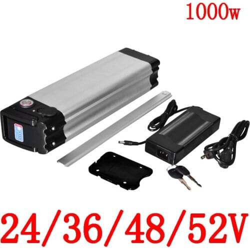 24V/36V/48V 52V 10AH 12AH 13AH 14AH 15AH 17AH 18AH 20AH 25AH 30AH Lithium Electric Bike Battery fit 250W 500W 750W 1000W motor