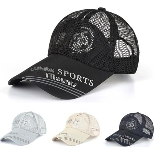 Hollow Mesh Baseball Caps Women Men Tennis Golf Cap Summer Outdoor Running Cycling Hats Breathable Fashion Sports Hats New