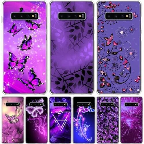 Infinity on Purple Phone Case for Samsung Galaxy S10 S20 Ultra Note 10 9 8 S9 S8 S7 J4 J6 J8 Plus Lite + Popular Cover Capa