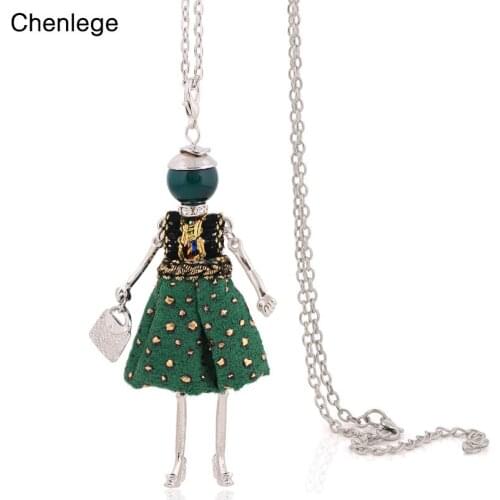 Chenlege fashion long necklace for women new big chokers lady pendants handmade lovely jewelry long chains necklaces gifts