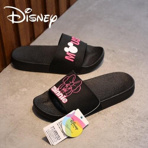 Disney childrens shoes Cartoon Minnie slippers children slippers parent-child slippers girl slippers beach shoes non-slip
