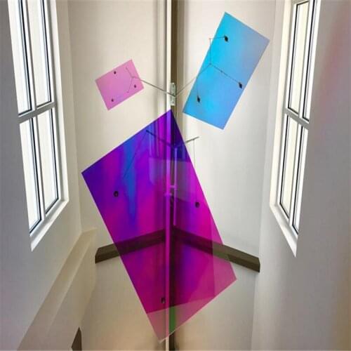 Dichroic Color Changing Self-Adhesive Rainbow Colorful Window Film 68cmX30m Per Roll Пленка самоклеющаяся Пленка сам