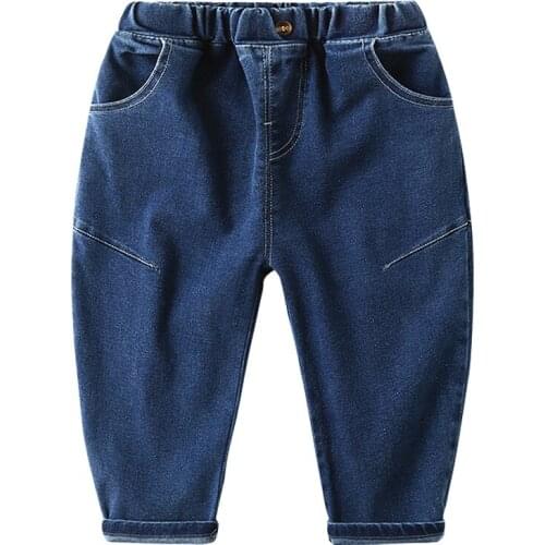 Cotton Elastic Baby Boys Girls Harem Denim Pants Fashion Quality Jeans for Kids Childrens Clothes