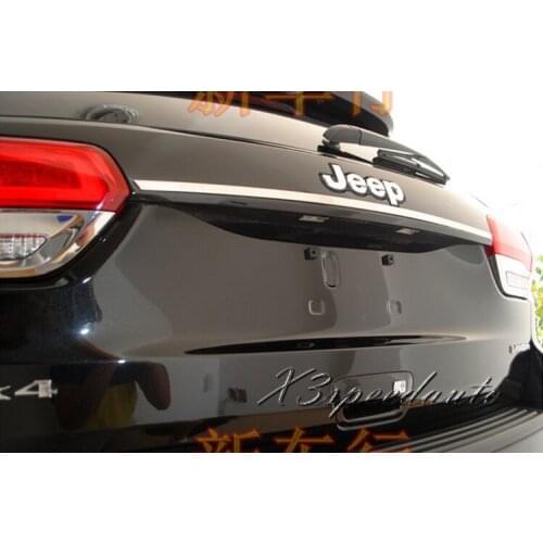 Chromed Tailgate rear Trunk Hatch Lower Lid Trim For Jeep Grand Cherokee 2014-2019