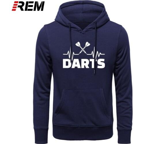 REM Hoodies Heartbeat of Dart Men Long Sleeve Cotton Darts Tops Men Hoodies, Sweatshirts