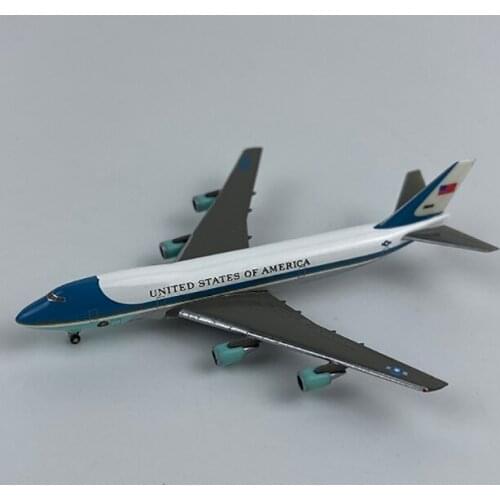 1/1000 Scale B747-200 VC-25A US Air Force ONE Plane Model Alloy with Landing Gear Aircraft collectible display Airplanes