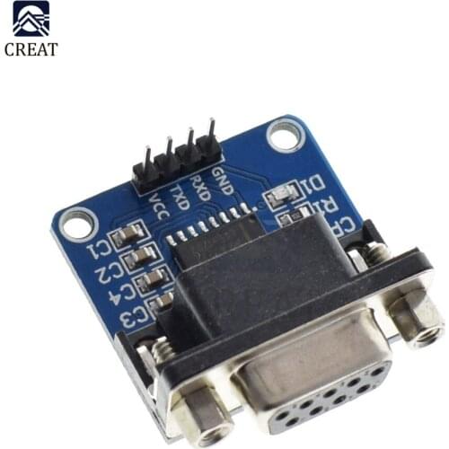MAX3232 RS232 to TTL Serial Port Converter Module DB9 Connector MAX232 Diy Kit Electronic PCB Board Module