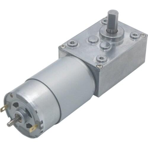 58mm*40mm Gearbox Reducer High Torque 70kg.cm 12V 24V Worm Gear Motor High Power Worm Geared Motor Low RPM Gearmotors 5840-555