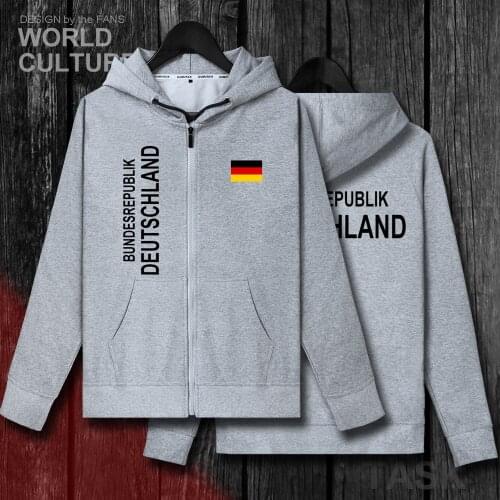 Germany Deutschland German DE mens sweatshirt hoodies winter zipper cardigan jerseys coats men jackets nation clothes tracksuit