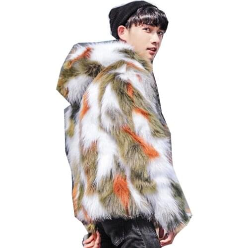 New winter skin jacket thick skin clothes imitation zipper hooded hooded shirt hot men M, XL, 2XL, 3XL, 4XL