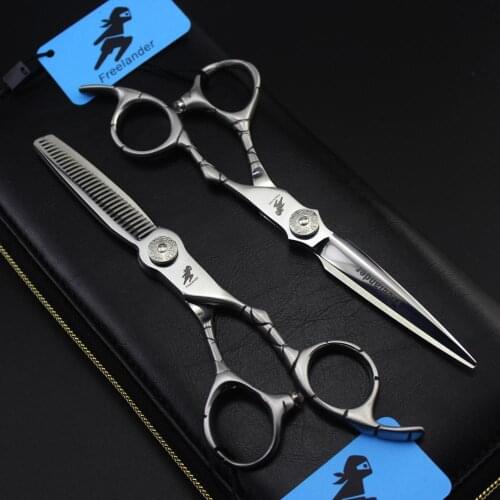 Crocodile handle Hair Scissors Set 6 Inch Cutting Thinning Styling Tool Salon Hairdressing Shears Regular Flat Teeth Blade