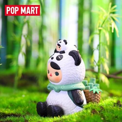 PopMart Blind Box PUCKY Card Hand-made Baby Panda Home Decoration Accessories for Living Room Cute Doll Girl Gift Home Decore