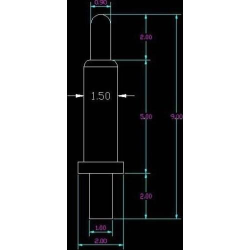 [PR] pogo pin connector Spring needle Antenna thimble length 7.0MM 2.0MM Free Shipping