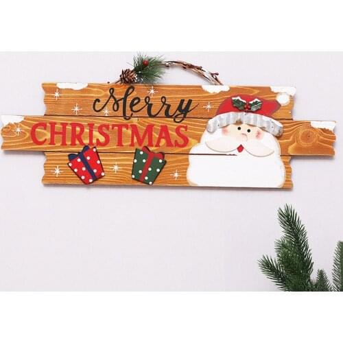 Christmas scene props English brand wooden pendant Christmas tree shopping mall window decoration ornaments gifts home decor