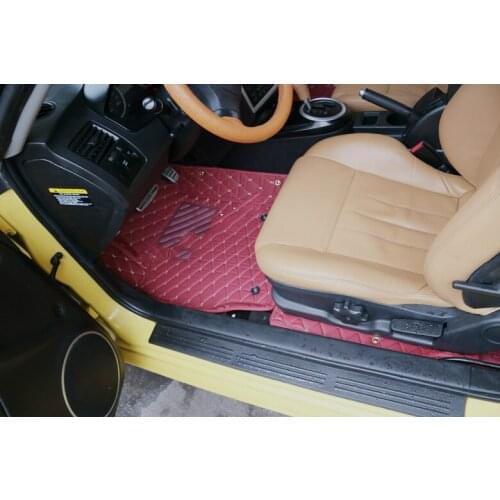 HZHZQX Custom Special Car Floor Mat for Hyundai Coupe Tucson Volester Elantra Sonata Veracruz IX25 IX35 5seats Waterproof Carpet