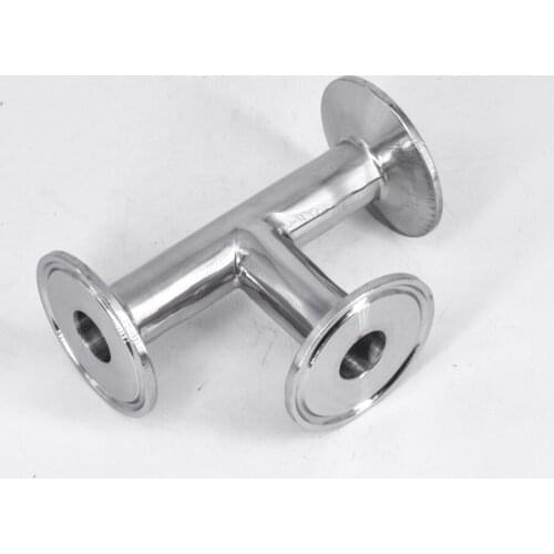 3/4" 19mm Pipe OD x 1.5" Tri Clamp Tee 3 Way SUS 304 Stainless Steel Sanitary Fitting Homebrew Beer Wine Diary Product