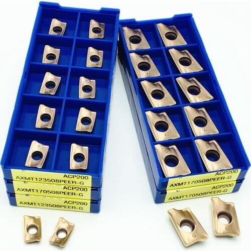 10pcs AXMT123508 AXMT170508PEER-G ACP200 turning insert high quality CNC milling turning tool AXMT 123508 AXMT 170508