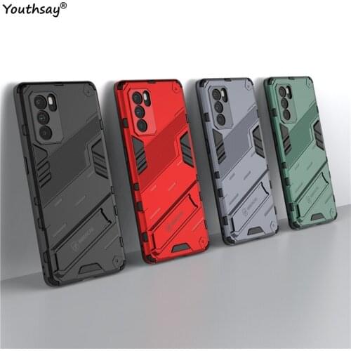 For OPPO Reno 6 Pro Case Protective Case For OPPO Reno6 Pro Cover Armor Invisible Phone Funda Holder Cover Reno 6 Pro Plus