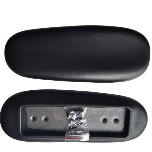 1 Pair PU Leather Office Home Computer Chair Replacement Pressure Relief Arm Pads Caps Armrest Univeral 4" 5.5" Mounting Hole