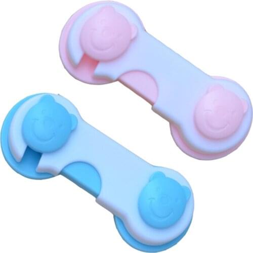 10pcs/lot Back-to-back two-color split cabinet lock safety lock child safety products ftrq0048