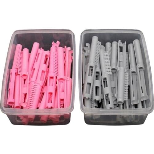 25pcs/Box Eco-friendly Plastic Fluffy Hair Curling Roller Wave Hair Perm Rods For Hair Root Salon Styling Accessories