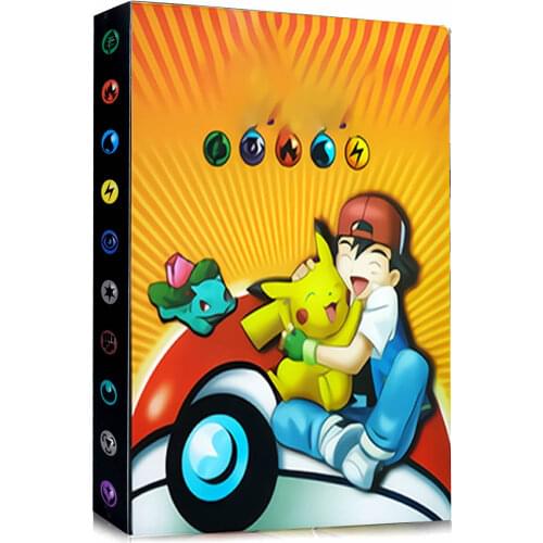 240Pcs Cartoon Pokemon Cards Album Book TOMY Anime Game Card Collectors Holder Binder Folder Top Loaded List Toys Gift For kids