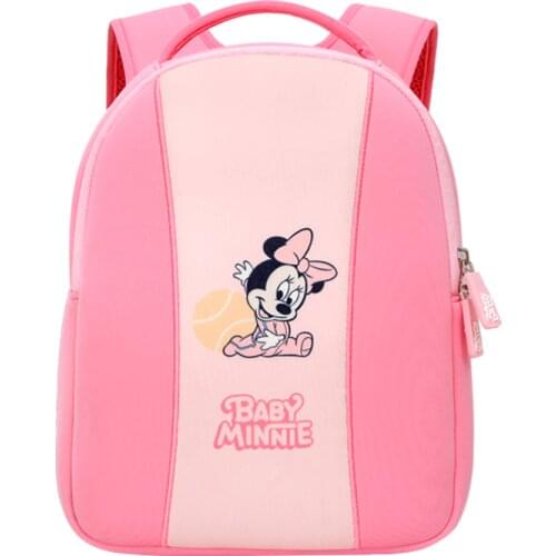 Disney Minnie Anti Lost Cartoon Backpack Comfortable School Bag Toddler Leash Safety Harness for Baby 3-5 Years