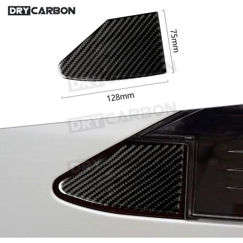 For Tesla Model S Model X 2015-2019 LHD Carbon Fiber Car Charging Port Panel Trim Overlay Decal Cover Sticker