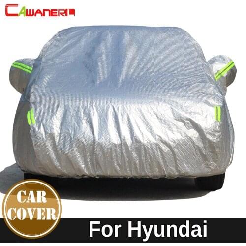 Cawanerl Cotton Car Cover Waterproof Sun Shade Snow Hail Rain Protection Cover For Hyundai Genesis XG Coupe Rohens Matrix Sonata
