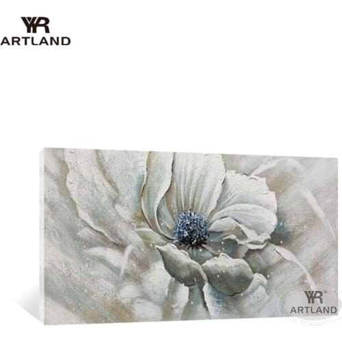 Big flowers picture for home wall decoration Handmade oil painting on canvas art hanging poster for living room bedroom no frame