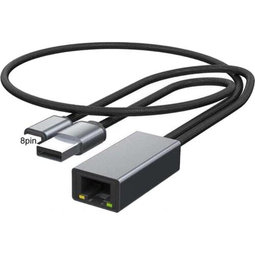 Ethernet Connector Stable Plug Play Compact RJ45 Ethernet LAN Network Adapter 1000Mbps high-speed Transmission for iPhone iPad