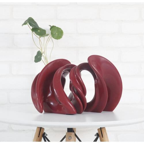 Shuttle Time Tunnel Abstract Resin Statue Indoor Outdoor Decoration Home Office Desktop Decor Vermeil