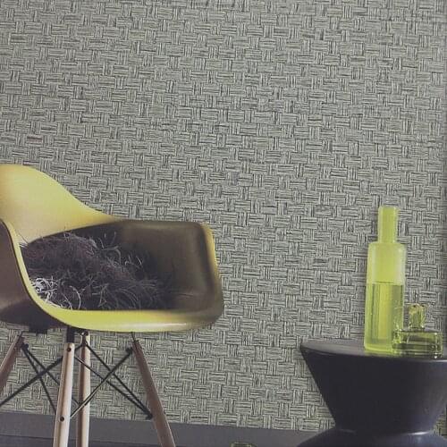 Modern Solid Color Straw Wallpapers Vintage PVC Waterproof Vinyl Wallpaper Grey Dining Room Wall Paper Roll Knitt Paper Contact