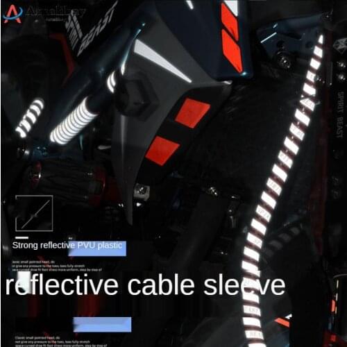 Reflective Spiral Cable Protector Line for Xiaomi M365 1S PRO Scooter Spiral Winding Cable Wire Cover Tube for Ninebot MAX G30