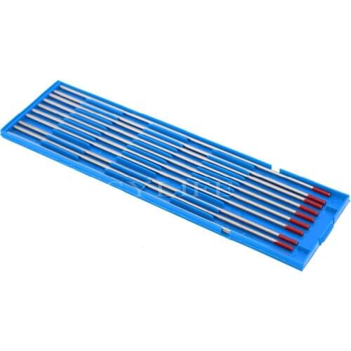 10 Pieces 175MM x 2.4MM WT20 Red Tig 2% Thoriated Welding Tungsten Electrode