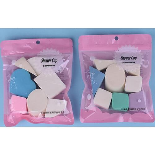 10Pcs/set Cosmetic Puff Dry Wet Sponge Powder Puff BB Cream Foundation Blush Makeup Powder Puff Women Ladies Cosmetic Tools