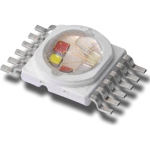 10 pcs high quality 12pin RGB+W+Y+V,8W LED Lamp Emitter Diodes For Stage Lighting High Power LED 45mil Epistar LED Chip