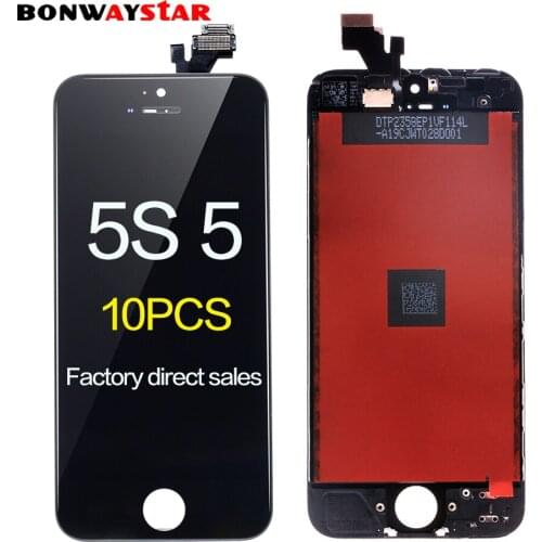 10pcs LCD Screen For iphone 5s 5 Display LCD Touch Screen Digitizer Assembly Replacement Pantalla ecran for iphone 5 5s lcd