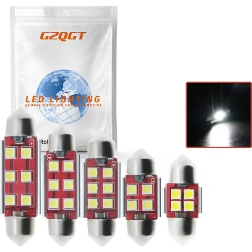 10x Canbus C5W LED Festoon 28mm31mm/36mm/41mm 3030 SMD Car Interior lights Dome Reading License Plate Lights 12V 6000K White