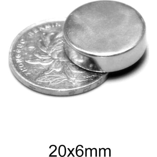 2/5/10/20/30PCS 20x6 Strong Powerful Disc magnets cylinder 20mm X 6mm Round Neodymium Magnet N35 Permanent Magnet sheet 20*6 mm