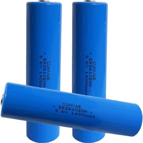 3Pcs ER261020M 14000mAh 3.6V Lithium Battery ER 261020 Li-SOCl2 High Drain Battery For electricity meter gas meter