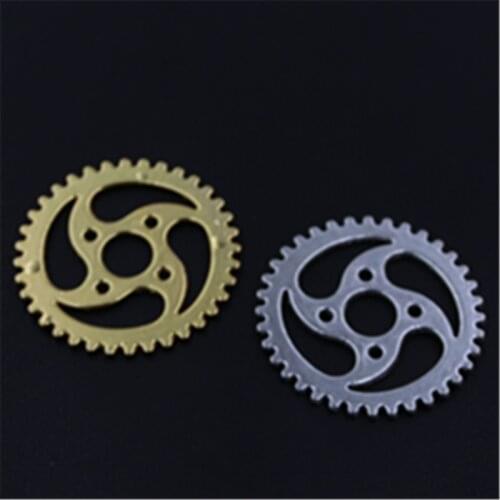 6pcs 30mm Vintage Gear Charm Bracelet Necklace DIY Handmade Jewelry Connector Findings A512