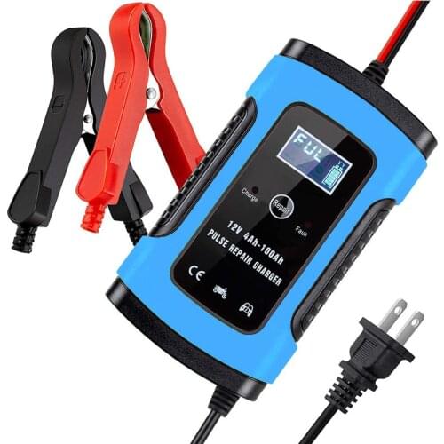 12V 6A Automatic Charging Motorcycle Car Battery Charger 12v Intelligent Repair Type For Lead Acid Storage Charger