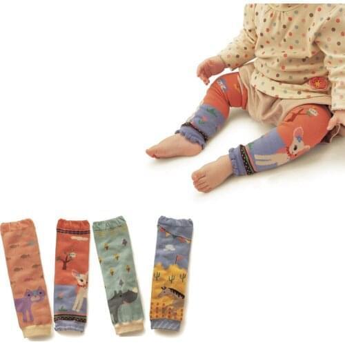 Animal Print Baby Leg Warmers Socks Kids Safety Crawling Elbow Cushion Infants Toddlers Baby Knee Pads Leg Warmers SK109