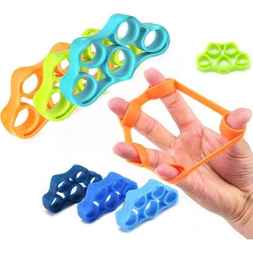 1Pcs Finger Gripper Strength Trainer Outdoor Slim Fitness Tools Resistance Band Hand Grip Wrist Flexible Exercise Accessories