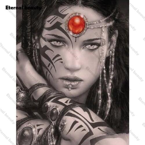 Exotic Woman Diamond Painting 5D Diy Full Square/Round Drill Diamond Embroidery Rhinestone Picture Cross Stitch Gift Home Decor