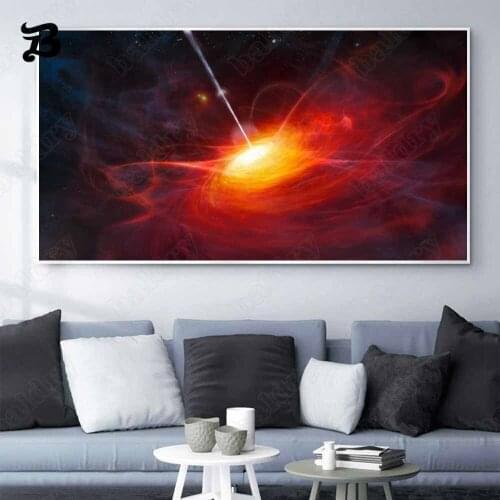 Canvas Painting Wall Art Landscape Painting Colorful Whirlpool Black Hole Posters Prints for Living Room Home Wall Decoration