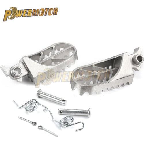 Motorcycle Foot Pegs Stainless Steel Peg footpegs For Harley Honda Kawasaki Yamaha Suzuki Pit Dirt Motor Bike Pitster