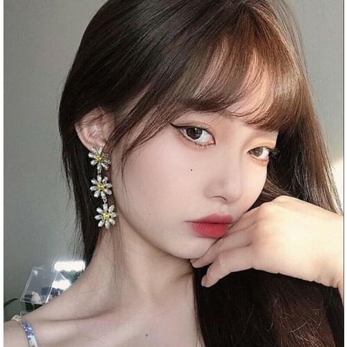 Beautiful earrings Silver color Lemon women a pair of jewelry pendants elegant temperament