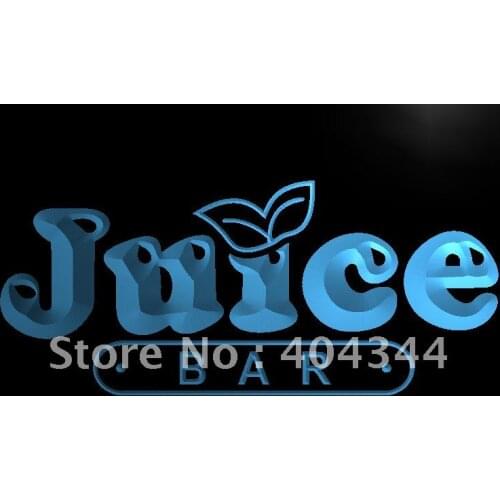 LB084- OPEN Juice Bar Cafe Restaurant LED Neon Light Sign home decor crafts